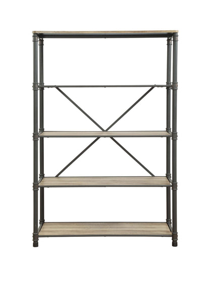 Oak & Gray Bookshelf