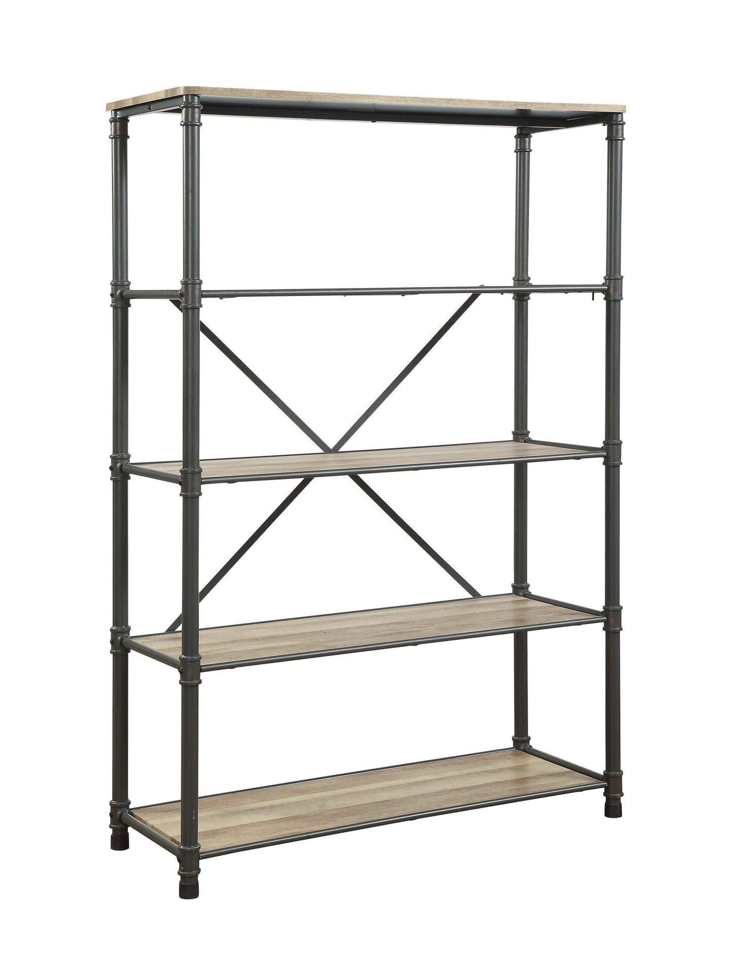 Oak & Gray Bookshelf