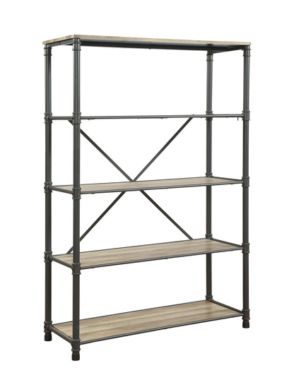 Oak & Gray Bookshelf