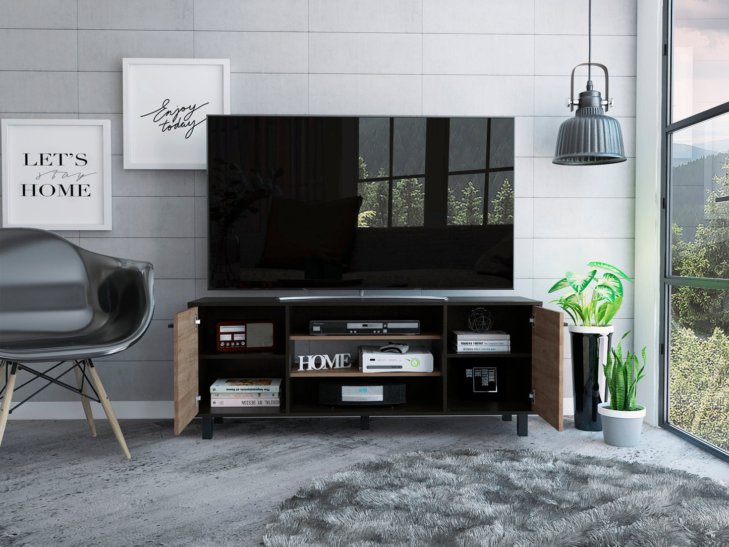 Elegant Espresso TV Console