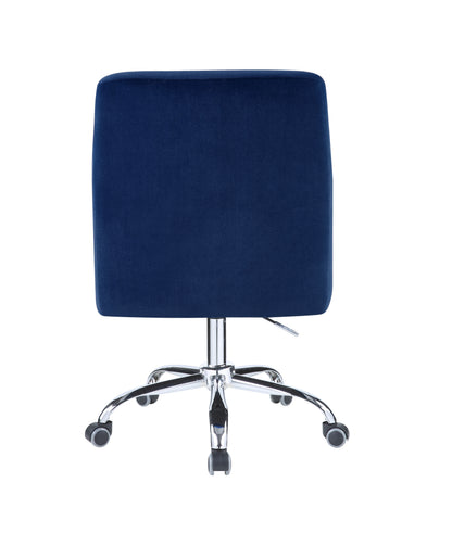 Velvet Chrome Office Chair
