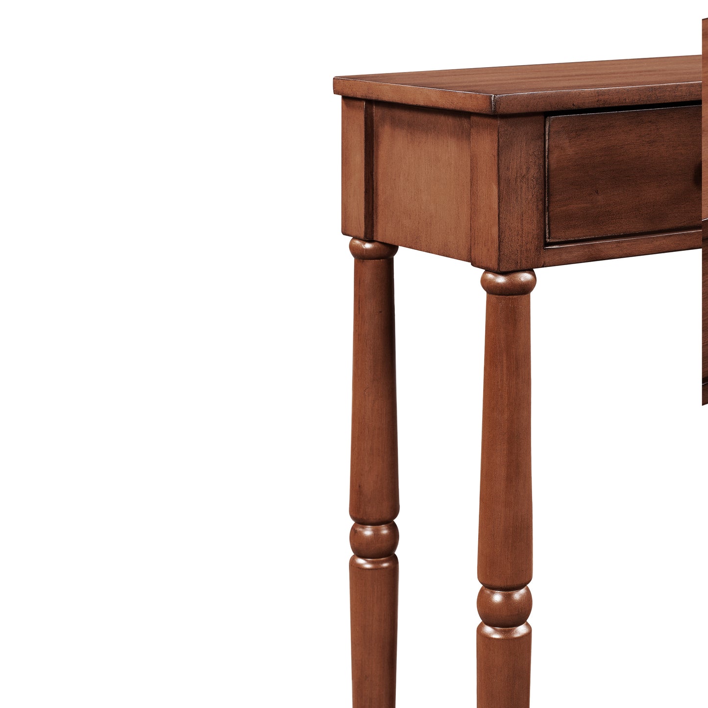 ElegantWood Console: Timeless Entryway Table with Storage