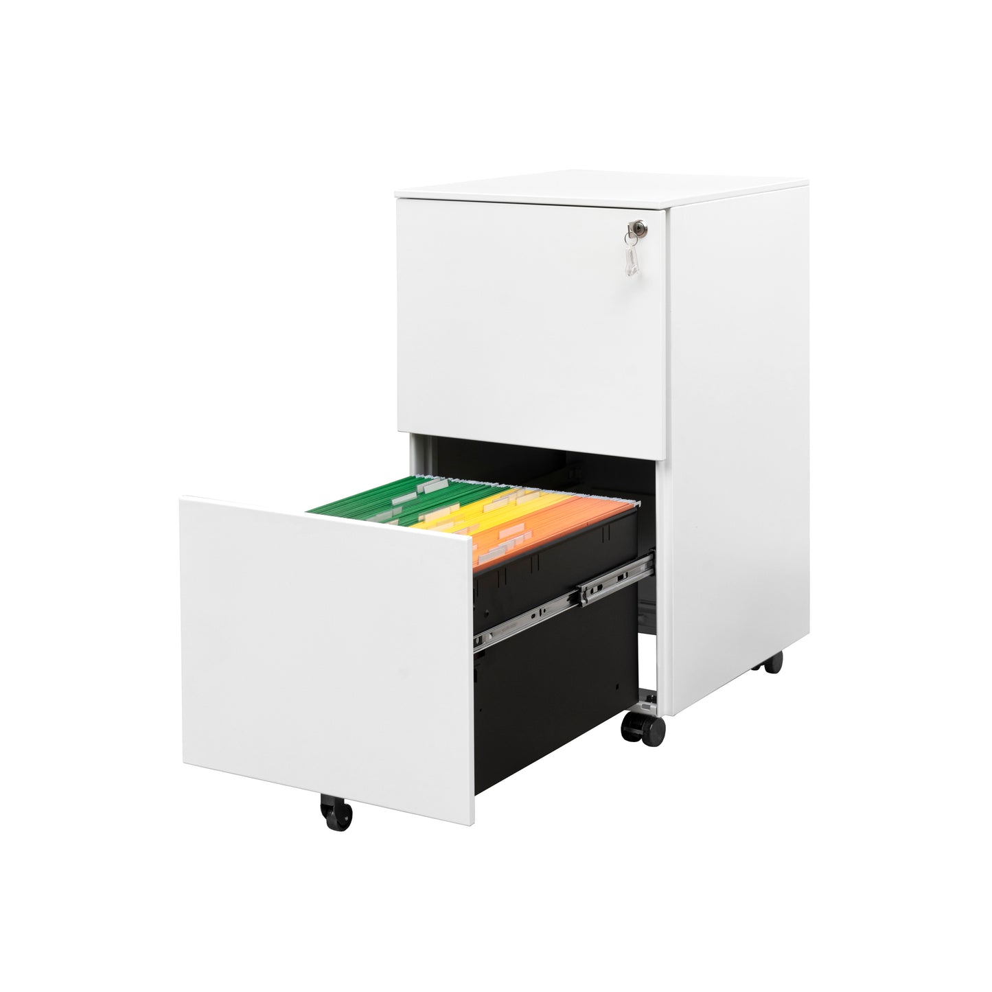 Secure File Cabinet - White