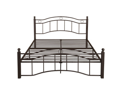 Royal King Size Metal Bed Frame - Bronze