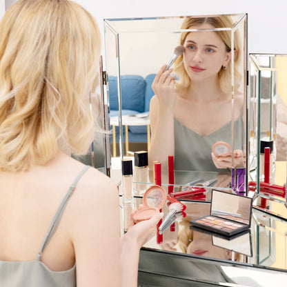Elegance Reflections Trifold Vanity Mirror
