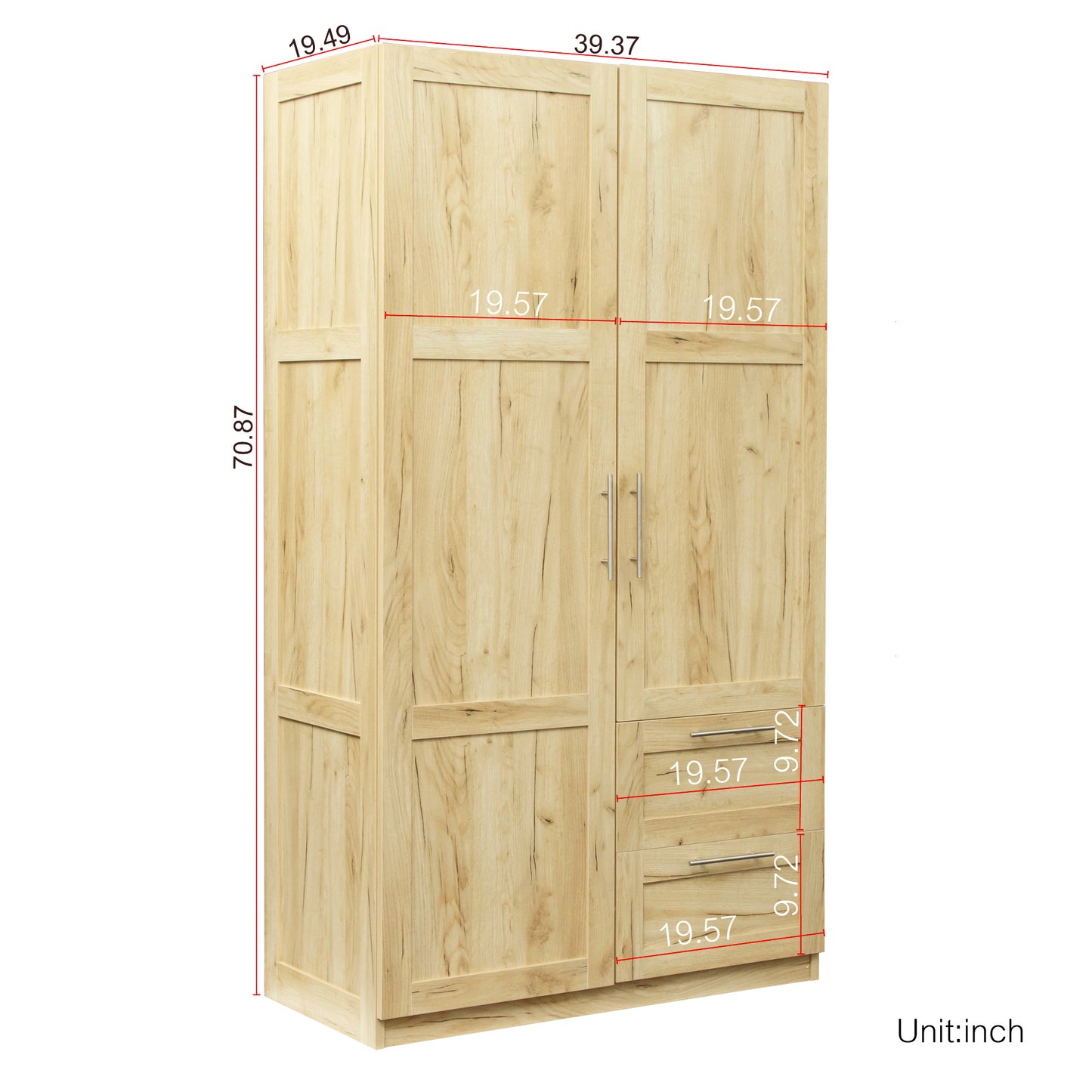 Elegant Oak Haven Wardrobe and Kitchen Cabinet