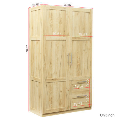 Elegant Oak Haven Wardrobe and Kitchen Cabinet