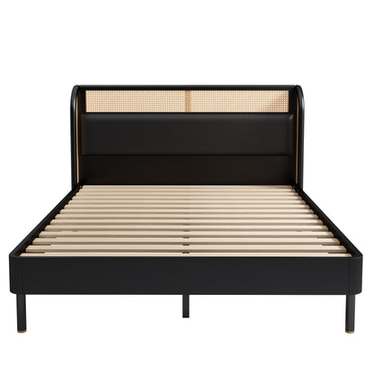 Elegance Rest Rattanwood Queen Bed