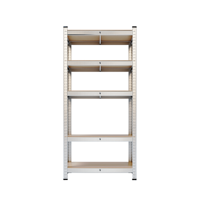 Silver Max Storage 5-Tier Utility Shelves - M