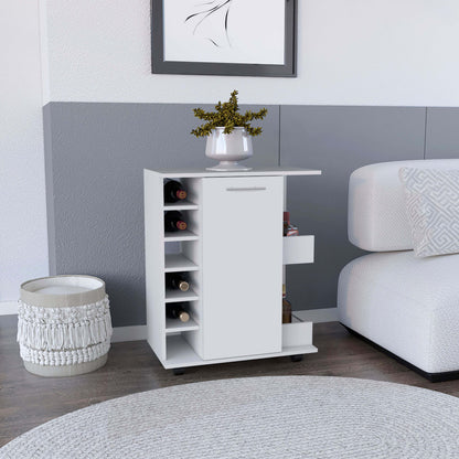Isaac  Bar Cart - White