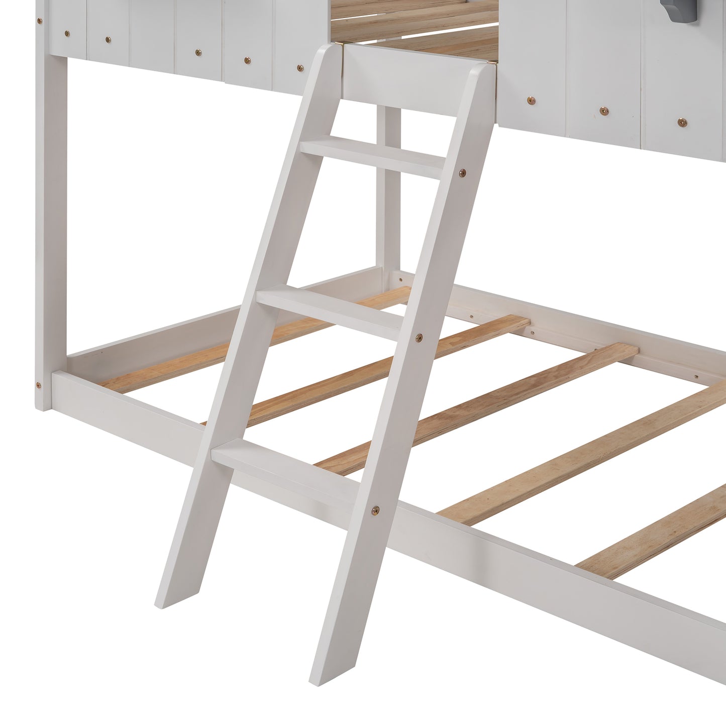 Fort  Twin Bunk Bed - White