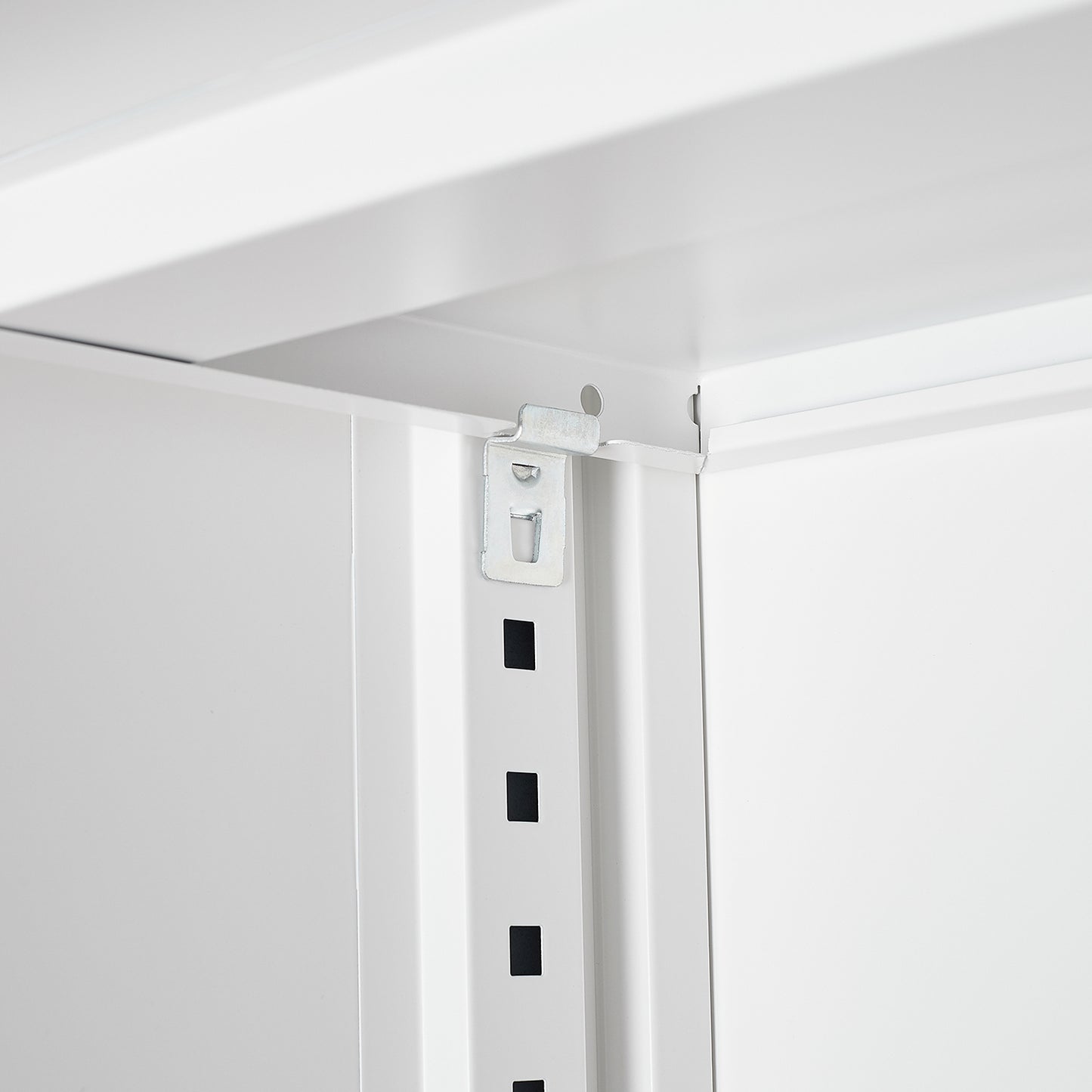 Secure Guard Storage Metal Cabinet - White