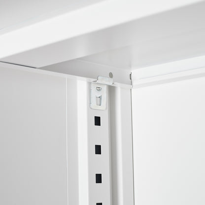 Secure Guard Storage Metal Cabinet - White