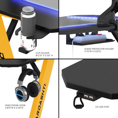 Dardashti Gaming Desk  - Yellow