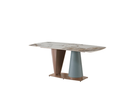 Champagne Blue Bliss Dining Table