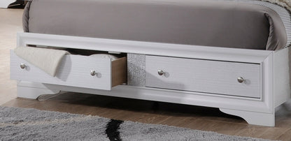 Matrix King Size Storage Bed - White