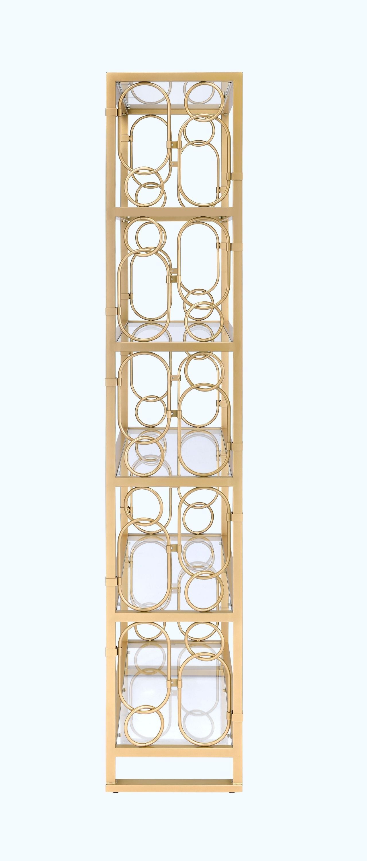Milavera Glass Bookshelf