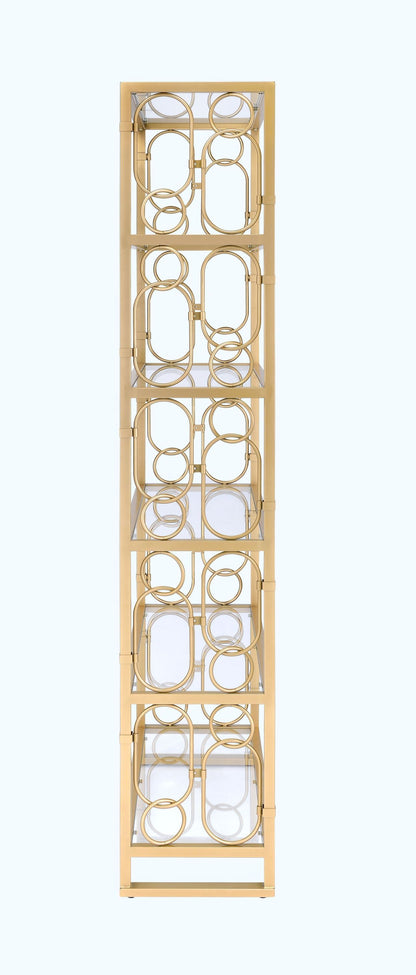 Milavera Glass Bookshelf