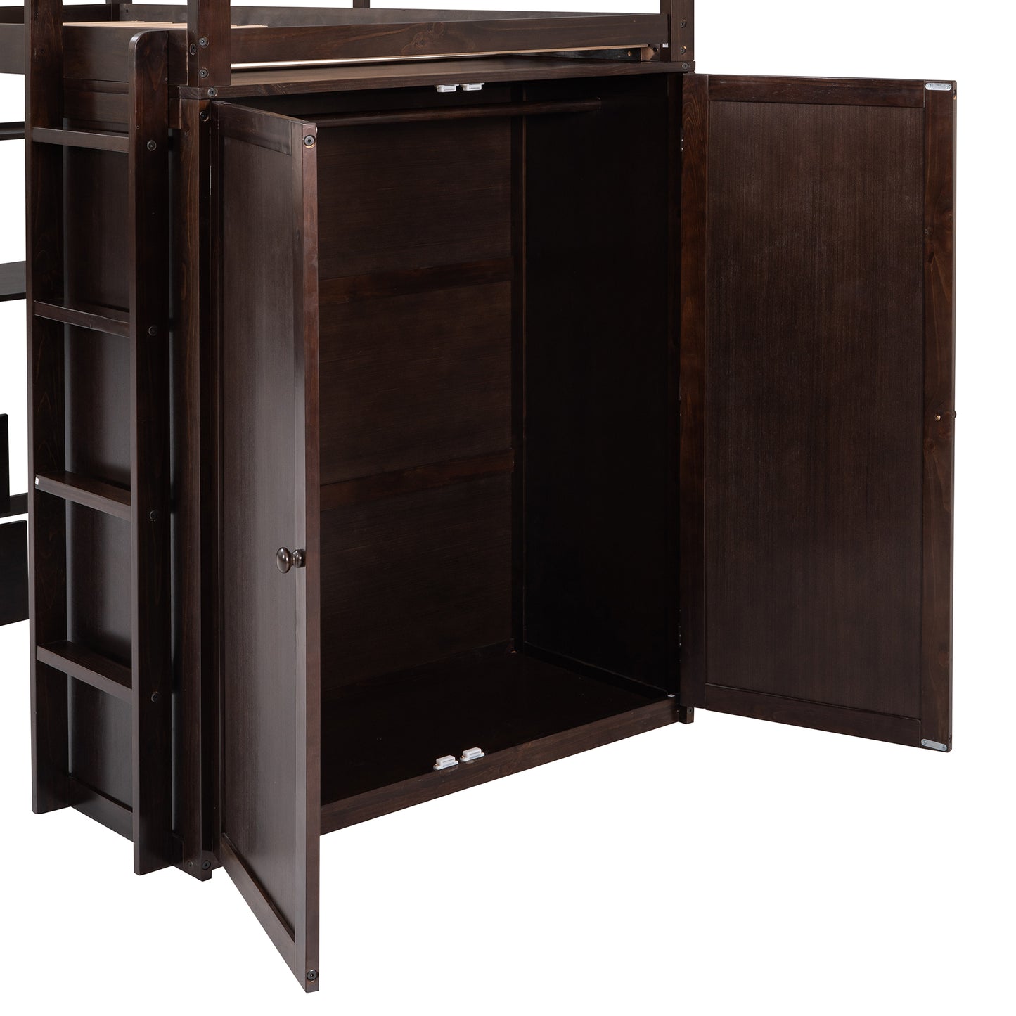 Espresso Haven Loft Bed