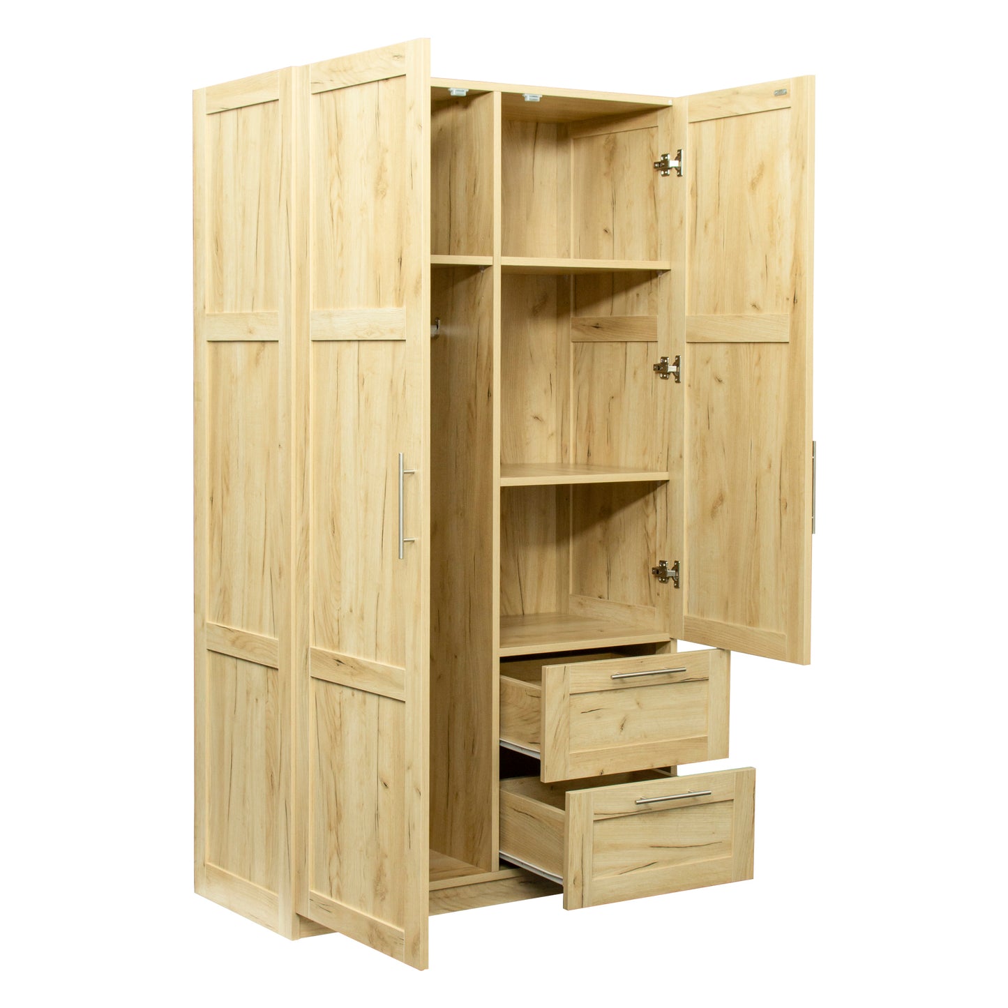 Elegant Oak Haven Wardrobe and Kitchen Cabinet