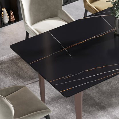 Elegant Ebony Dining Table