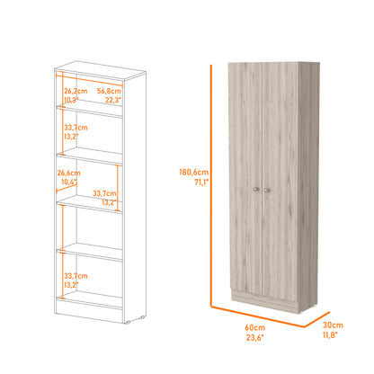 Greyson Tall Storage Cabinet- Grey