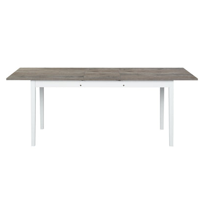 Elegant Extendable Grey Dining Table