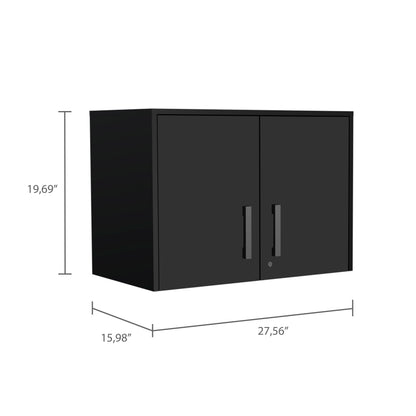 Medford 2 Drawer Cabinet - Black