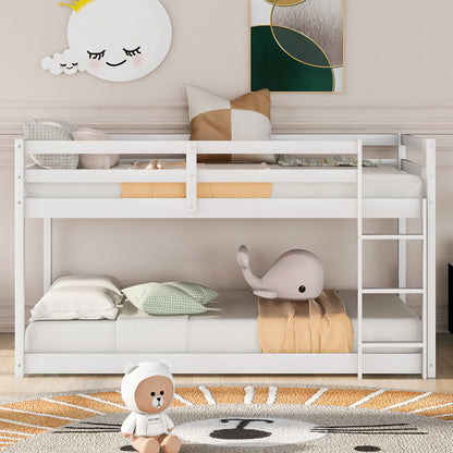 Cloud Haven Twin Bunk Bed - White