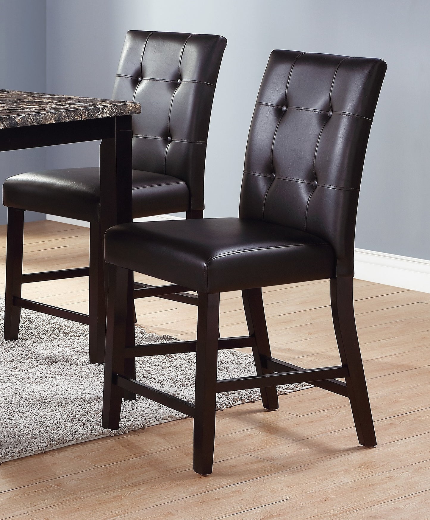Elegant Birch Marble 5pc Dining Set