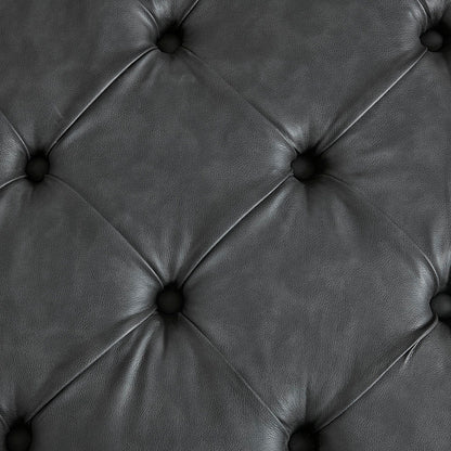 Lindsey Tufted Square Cocktail Ottoman - Black