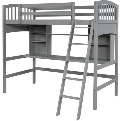 Gray Haven Loft Bed