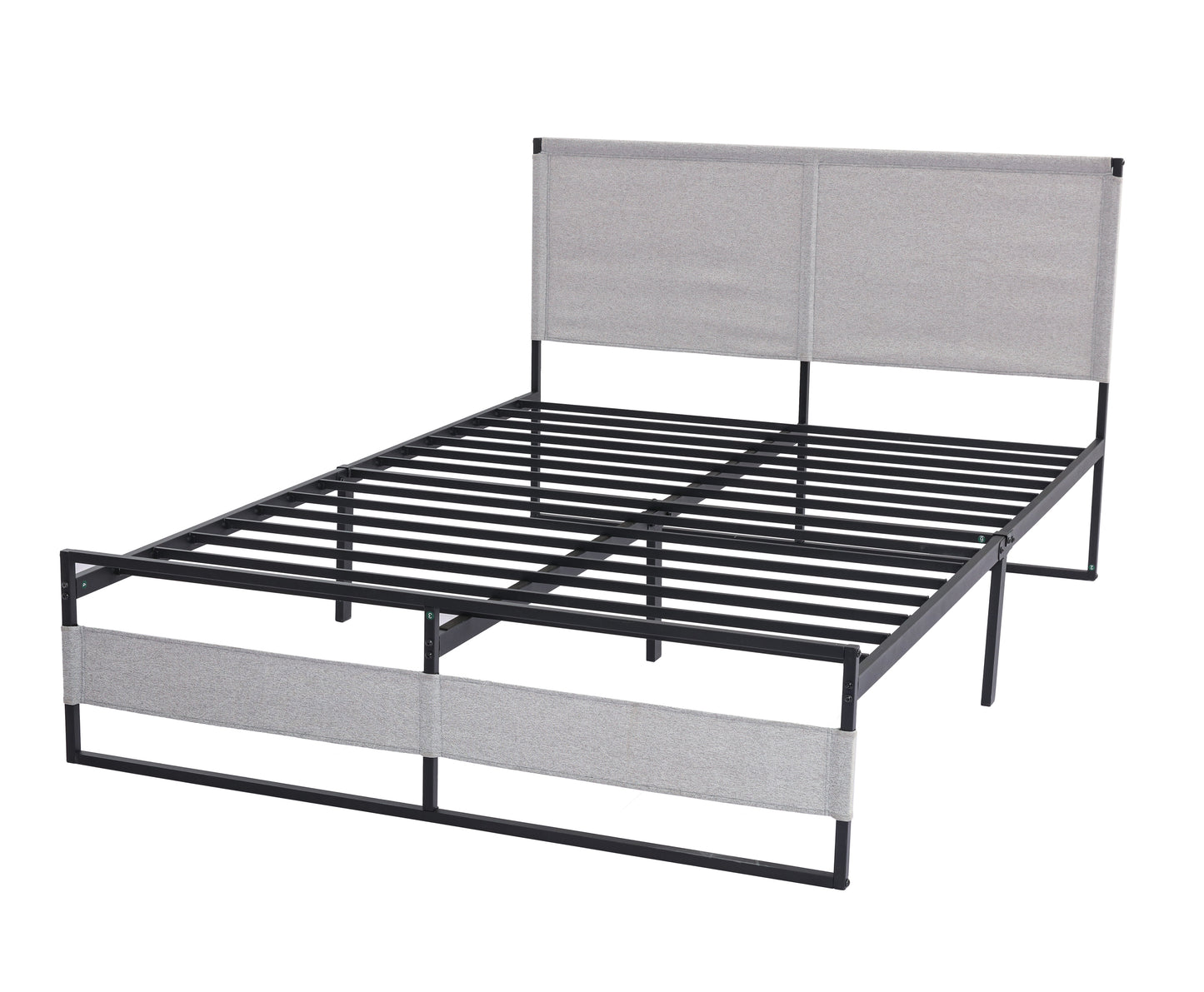 Ovi King Size Metal Bed Frame - Gray