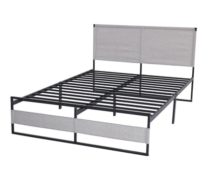 Ovi King Size Metal Bed Frame - Gray