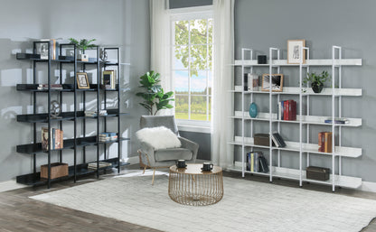 Vintage Metal Frame Bookshelf - White