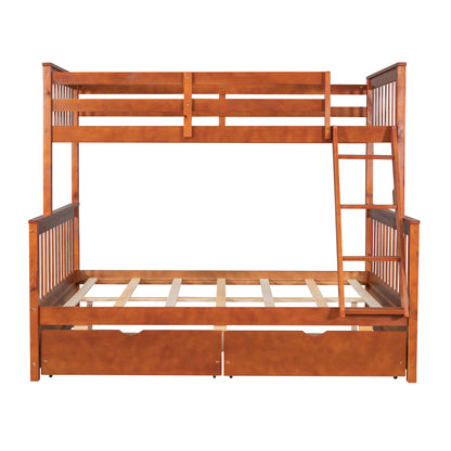 Walnut Haven Twin-Over-Full Bunk Bed