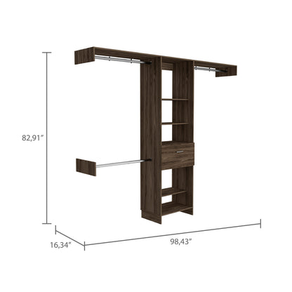 Walnutwood Closet Organizer