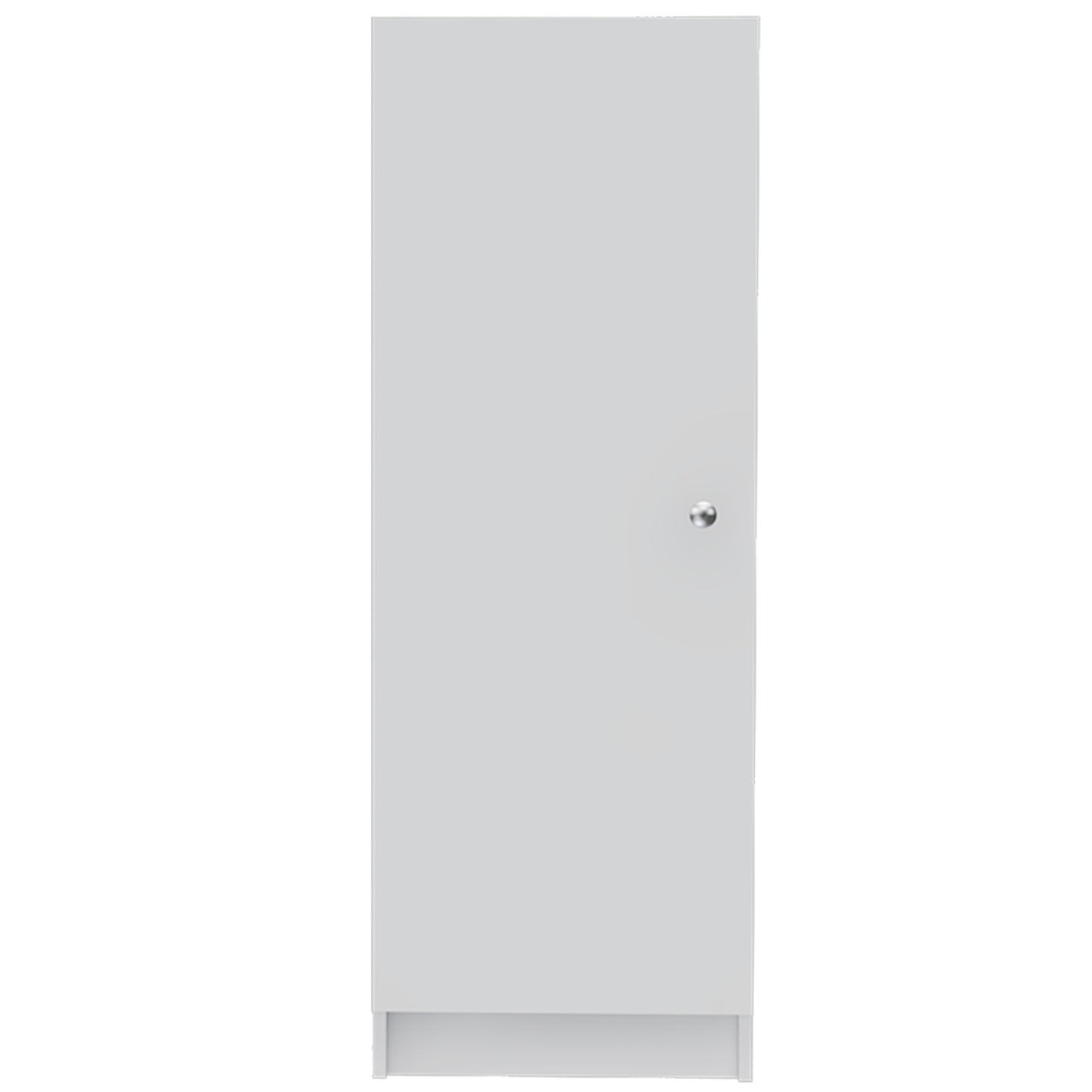 Belleria Single Door Pantry with Four Interior Shelves  - White