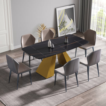 Golden Curve Dining Table