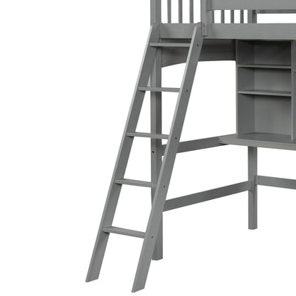 Gray Haven Loft Bed
