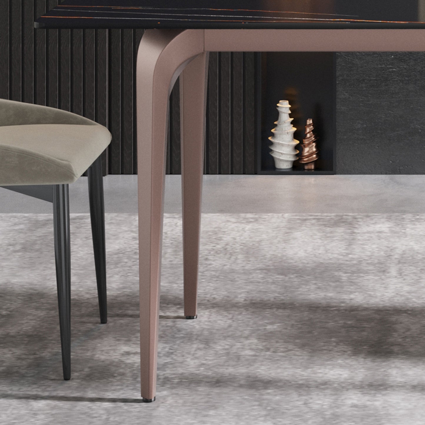Elegant Ebony Dining Table