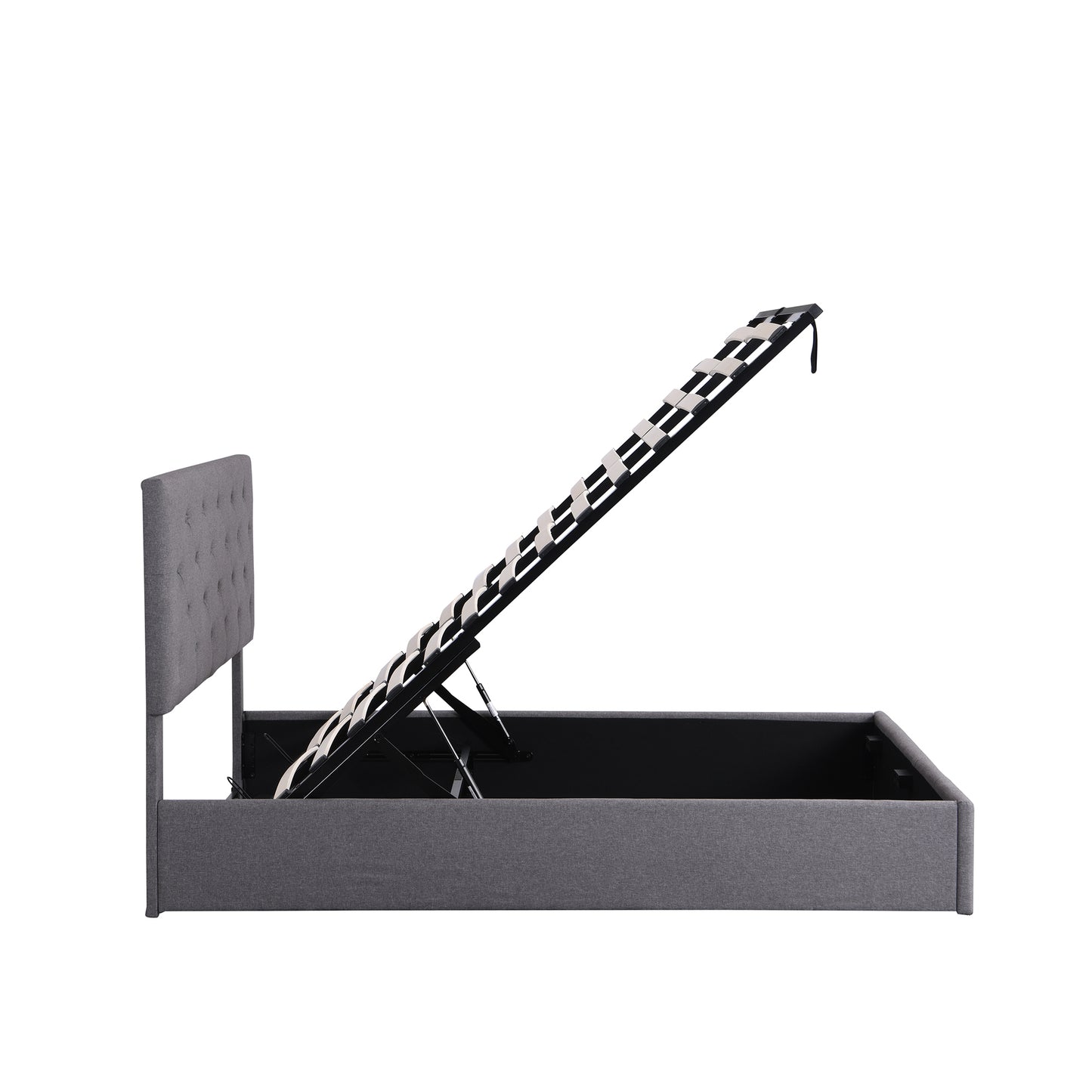 Royal Rest Upholstered Platform Bed - Gray