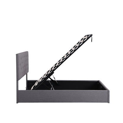 Royal Rest Upholstered Platform Bed - Gray