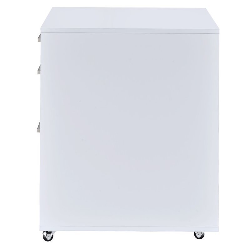 Glossy Chrome File Cabinet