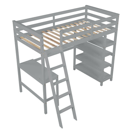 Gray Haven Loft Bed