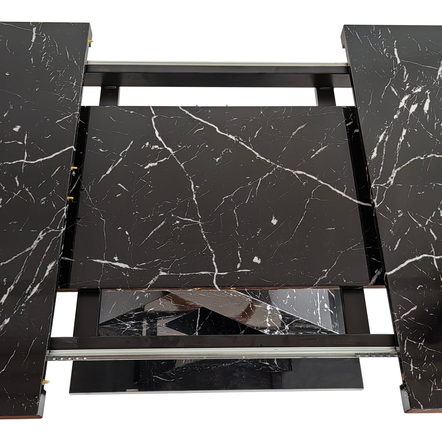 Black Marble X Dining Table