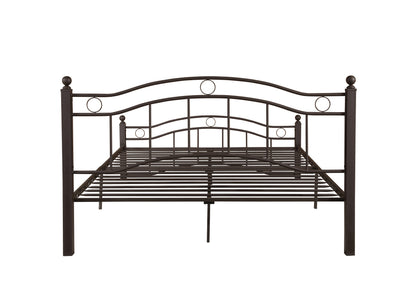 Royal King Size Metal Bed Frame - Bronze