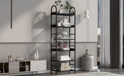 Tall Tower Bookcase - Black