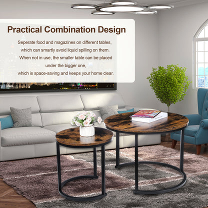 Wooden Blend Side Tables