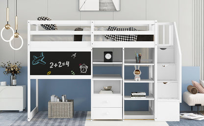 Smart Space Twin Loft Bed : The Ultimate Study and Storage Solution